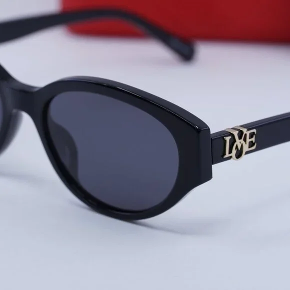 Moschino MOL014/G/S 0807 IR Sunglasses - Black Frame, Grey Lenses